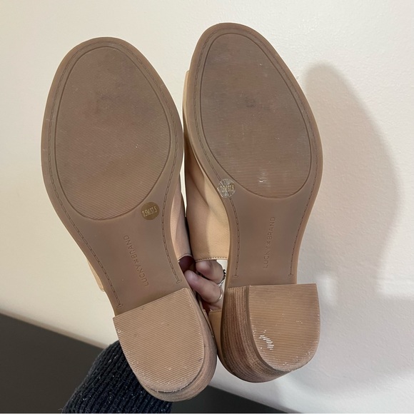 Lucky Brand Barimo Leather Peep Toe Ankle Fashion Heels - Picture 11 of 12